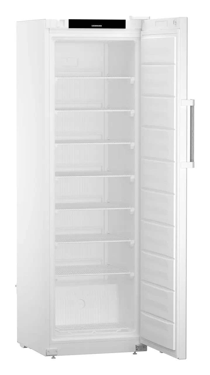 Изображение на продукта, Перспектива: Странично, отворен, празен, Свободностоящ фризер със SmartFrost, Цвят на корпуса: бял, Цвят на вратата: бял