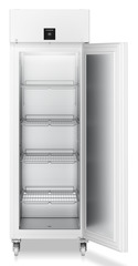 Product image, Perspective: straight open empty, Laboratory freezer with convection cooling, Casing colour: white, Door colour: white