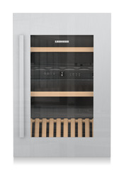 Product image, Perspective: special form, Built-in multi-temperature wine cabinet, Casing colour: silver, Door colour: silver