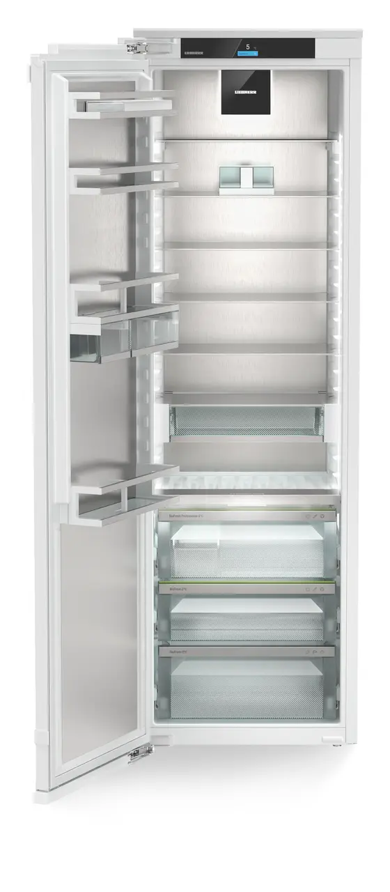 Produkt-Bild, Perspektive: gerade offen leer, Integrierbarer Kühlschrank mit BioFresh Professional und AutoDoor