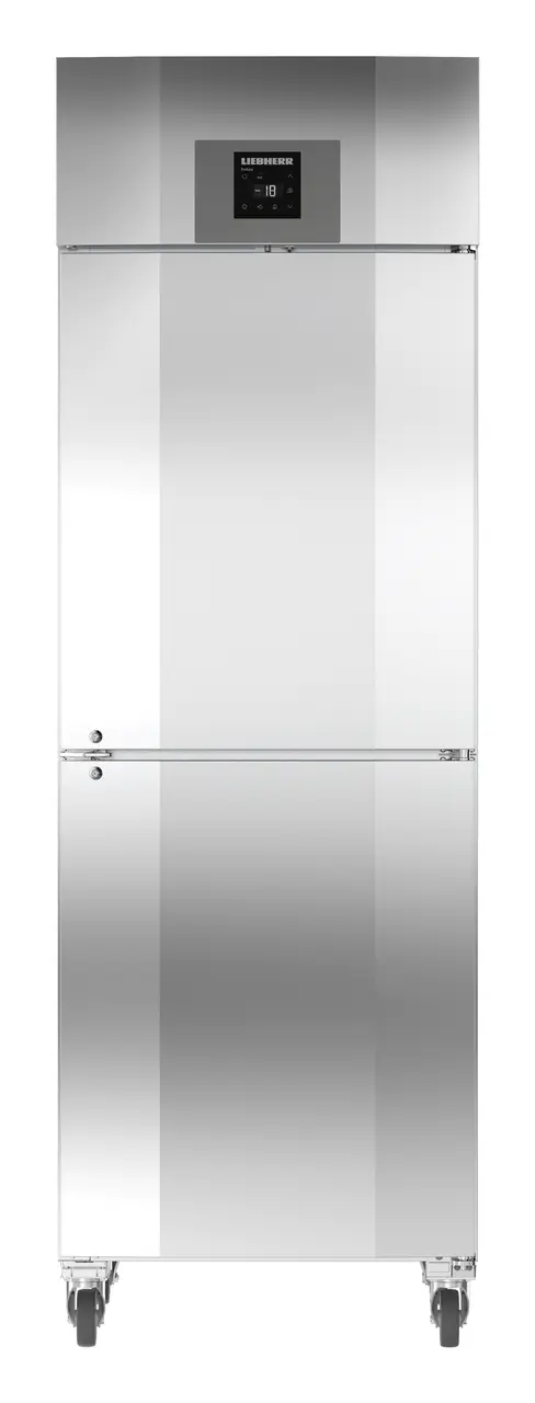 Product image, Perspective: straight closed empty, Forced-air freezer GN 2/1, Casing colour: stainless steel