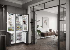 Product image, Perspective: milieu, Integrable fridge-freezer with EasyFresh and NoFrost
