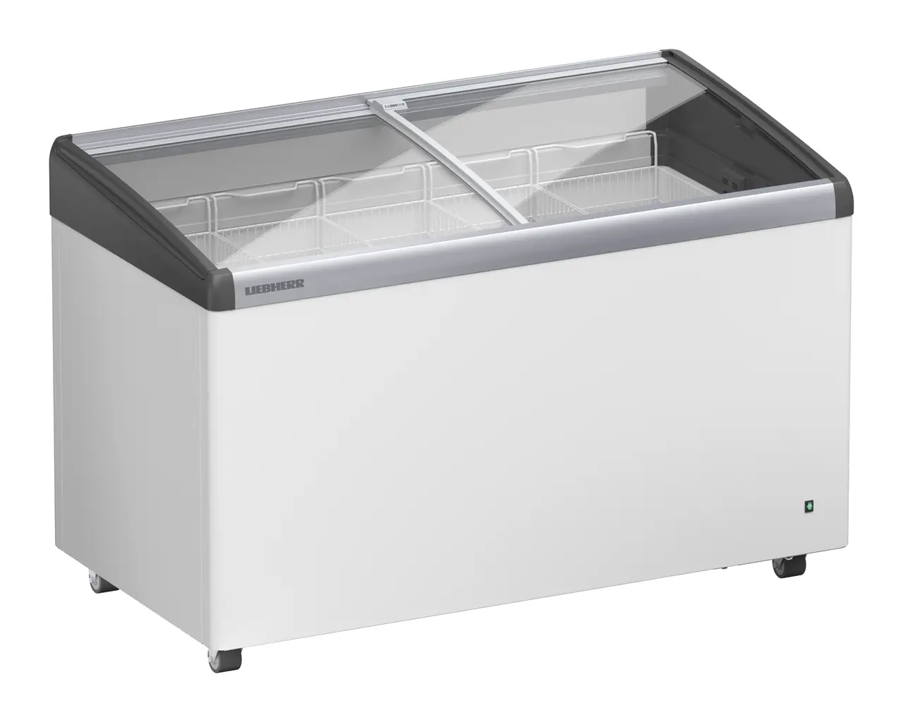 Product image, Perspective: oblique closed empty, Ice-cream chest freezer, Casing colour: white