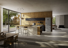 Product image, Perspective: milieu, Fridge-freezer with BioFresh and NoFrost, Casing colour: silver, Door colour: stainless steel