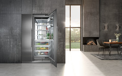 Produkt-Bild, Perspektive: Milieu, Integrierbarer Kühlschrank mit BioFresh, Gehäusefarbe: Grau