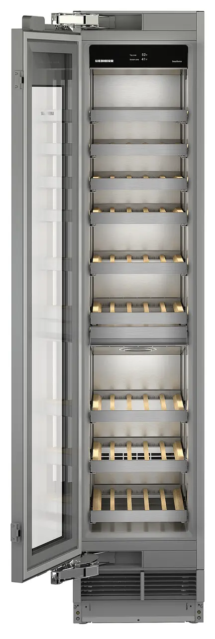 Product image, Perspective: special form, Built-in multi-temperature wine cabinet, Casing colour: grey