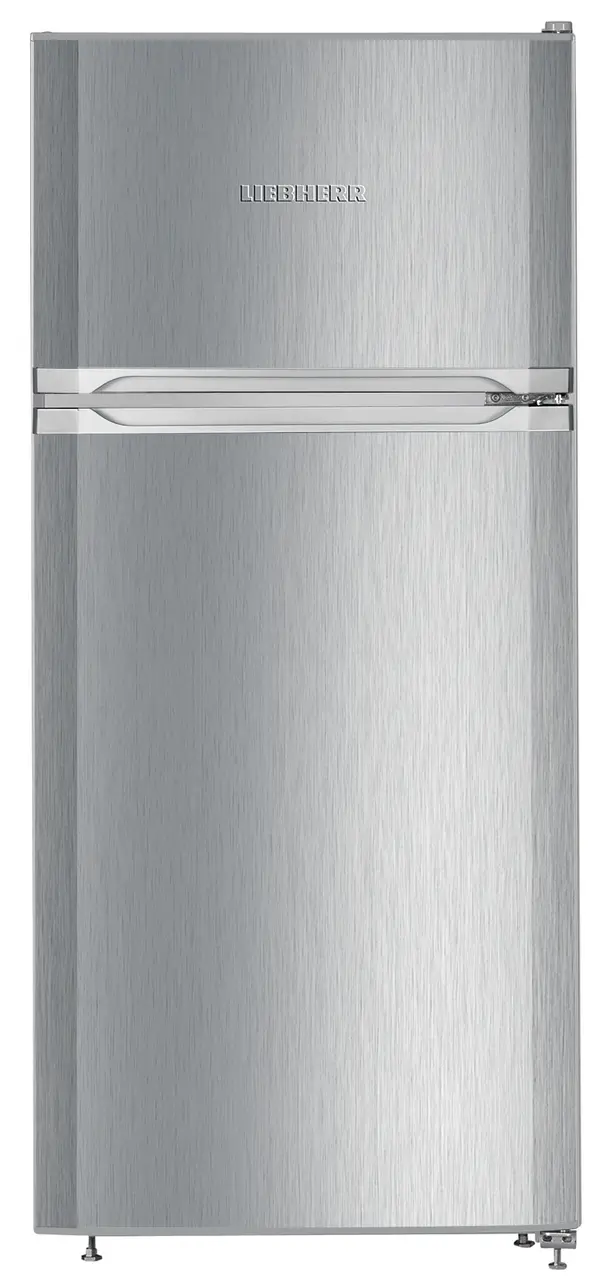 Product image, Perspective: straight closed, Automatic refrigerator-freezer with SmartFrost, Casing colour: silver, Door colour: stainless steel look