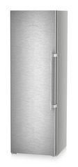 Product image, Perspective: oblique closed, Freestanding freezer with NoFrost and IceTower, Casing colour: silver, Door colour: stainless steel