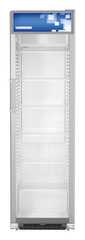Изображение продукции, Перспектива: Прямо, с закрытой дверцей, без продуктов, Холодильник для торговых залов с циркуляционным воздушным охлаждением, Цвет корпуса: серый, Цвет дверцы: серый