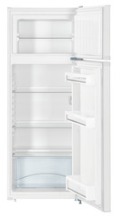 Product image, Perspective: straight open empty, Automatic refrigerator-freezer with SmartFrost, Casing colour: white, Door colour: white