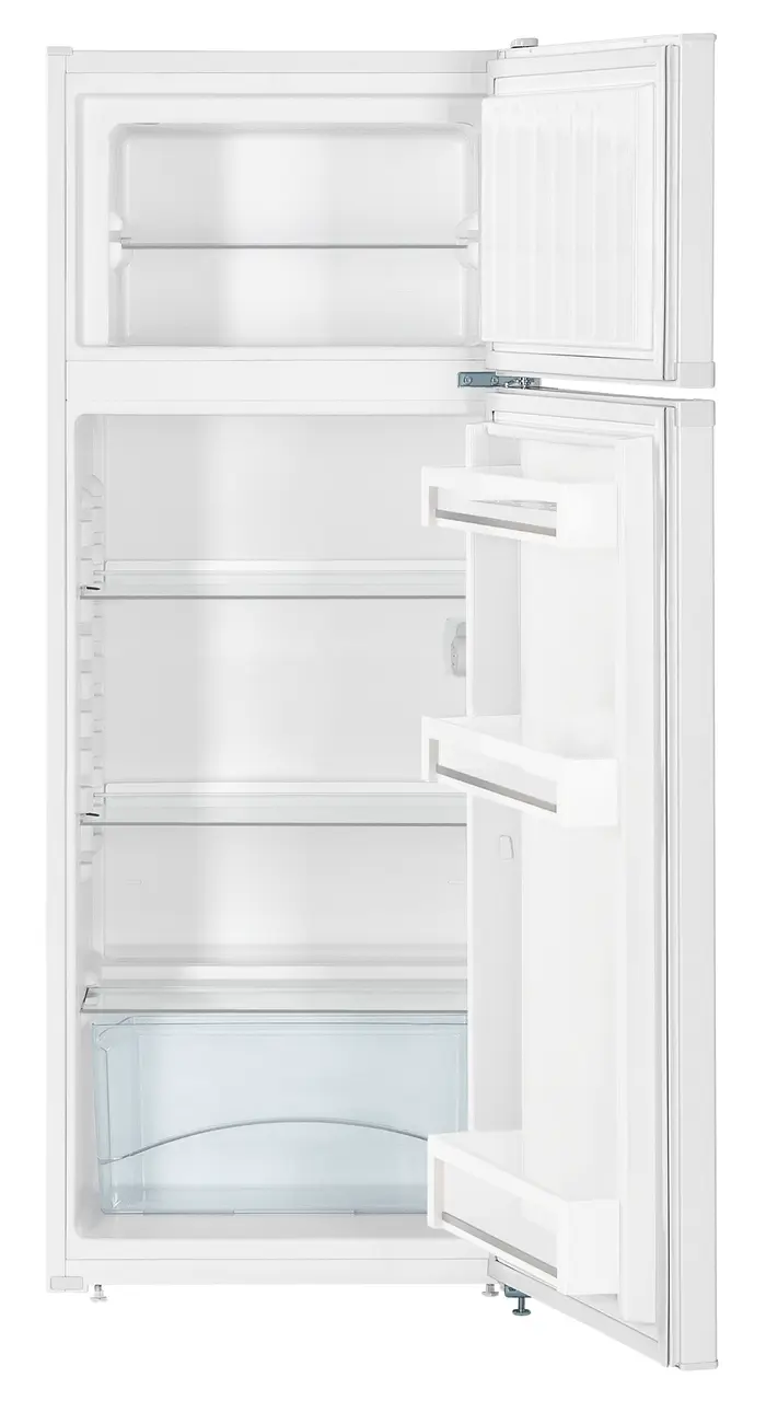 Product image, Perspective: straight open empty, Automatic refrigerator-freezer with SmartFrost, Casing colour: white, Door colour: white