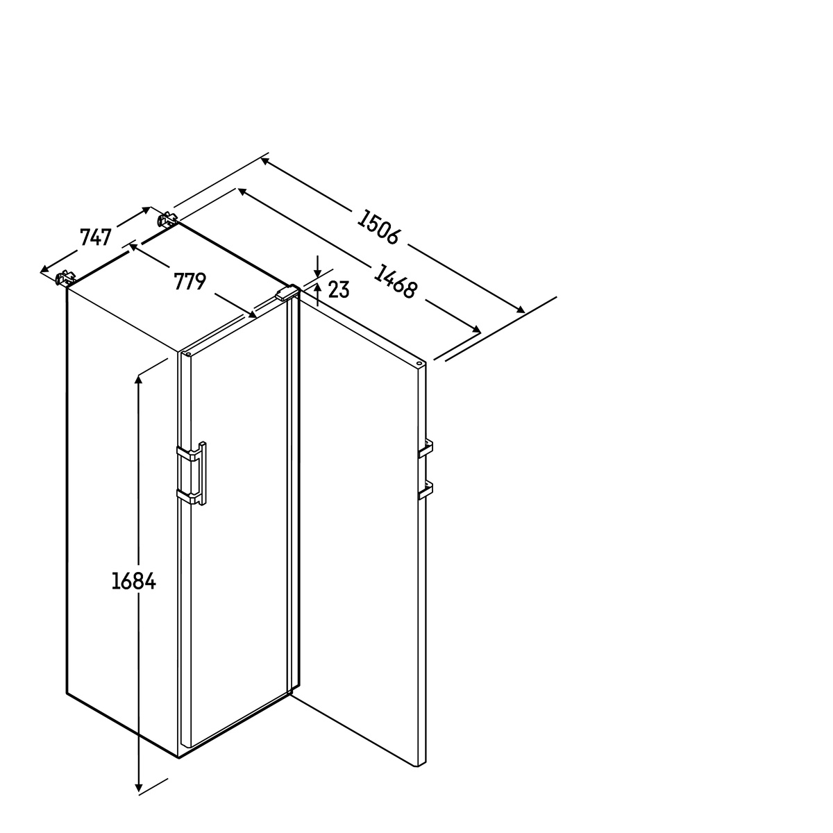 SFFfg 5501 Performance mit Ablagen Laborgefriergerät mit