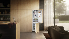 Product image, Perspective: milieu, Combined refrigerator-freezer with BioFresh and NoFrost for integrated use