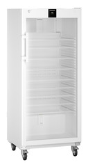 Product image, Perspective: oblique closed empty, Laboratory refrigerator with convection cooling, Casing colour: white, Door colour: white