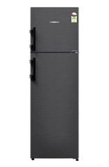 Product image, Perspective: straight closed, Fridge-freezer with NoFrost, Casing colour: black, Door colour: BlackSteel