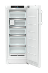 Produkt-Bild, Perspektive: gerade offen leer, Standgefrierschrank mit NoFrost, Gehäusefarbe: Weiß, Türfarbe: Weiß