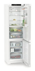Product image, Perspective: oblique open decorated, Fridge-freezer with BioFresh and NoFrost, Casing colour: white, Door colour: white