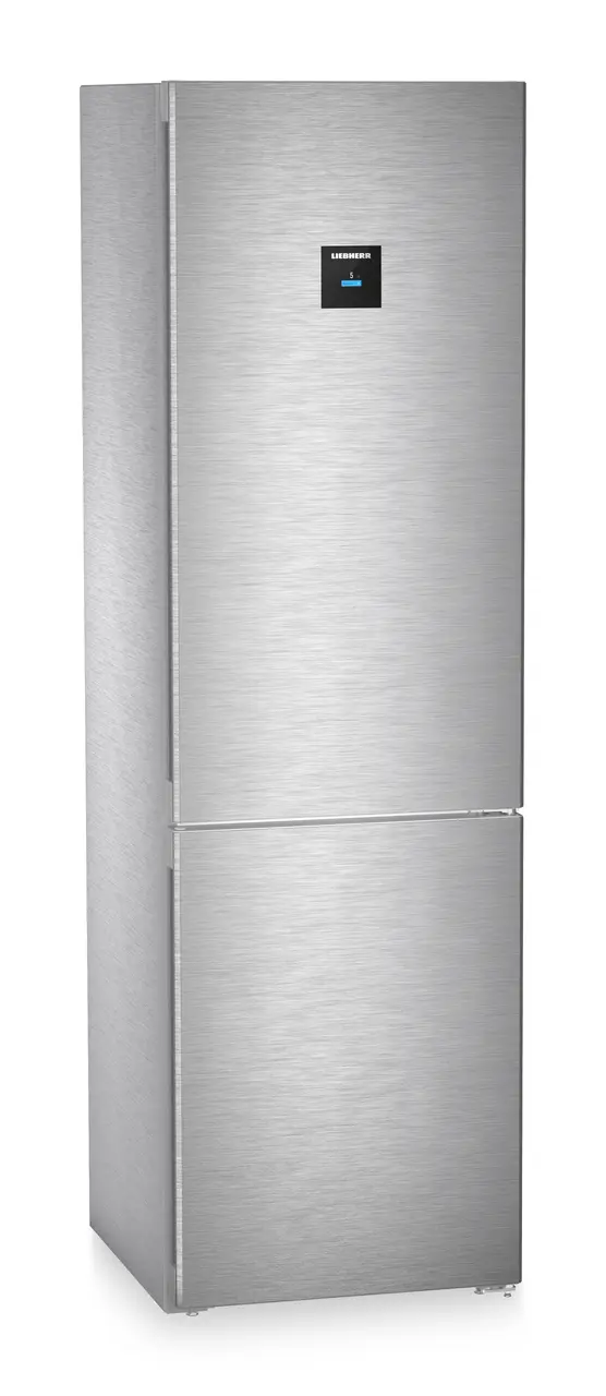 Produktbild, Perspektiv: Vinklad, stängd, Kyl- och fryskombinerad kyl- och frysdisk med BioFresh Professional och NoFrost, Färg på hölje: Rostfritt stål, Färg på dörr: Rostfritt stål