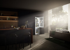 Product image, Perspective: milieu, Fridge-freezer with BioFresh Professional and NoFrost, Casing colour: stainless steel, Door colour: stainless steel