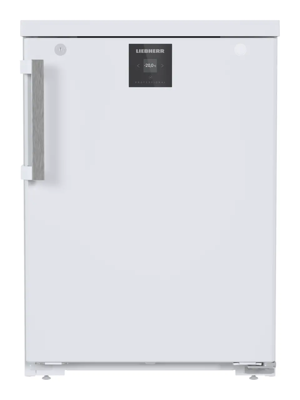 Produkt-Bild, Perspektive: gerade geschlossen, Unterbaufähiges Gefriergerät mit statischer Kühlung, Gehäusefarbe: Weiß, Türfarbe: Weiß