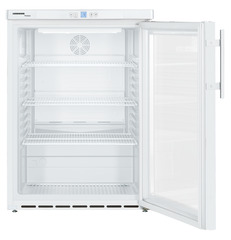 Изображение на продукта, Перспектива: Отпред, отворен, празен, Хладилник за вграждане под плот с динамично охлаждане, Цвят на корпуса: бял, Цвят на вратата: бял
