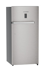 Product image, Perspective: oblique closed, Single-door refrigerator 191 l in 4 star with iCoolTouch UI, Casing colour: grey, Door colour: Stainless Steel