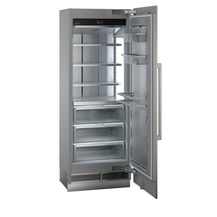 Product image, Perspective: oblique open empty, Refrigerator with BioFresh for integrated use, Casing colour: grey