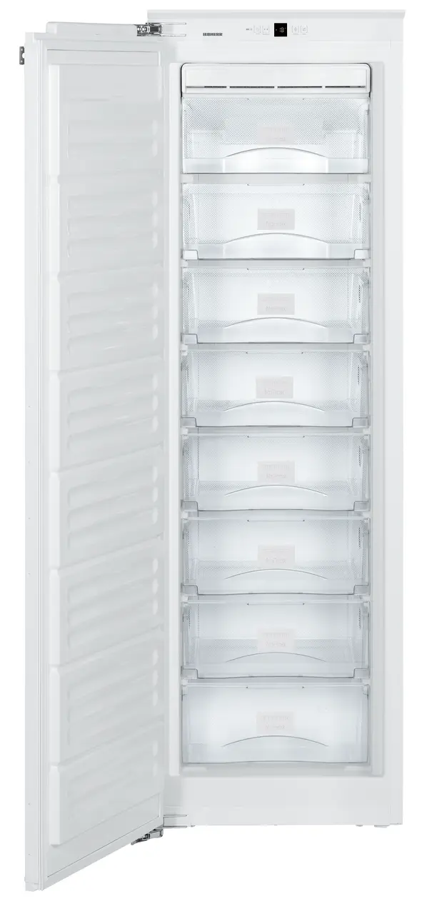 Product image, Perspective: straight open empty, Freezer for integrated use with NoFrost