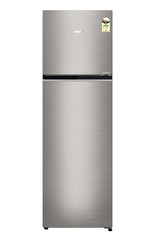 Product image, Perspective: straight closed, Fridge-freezer with NoFrost, Casing colour: grey, Door colour: Grey Steel