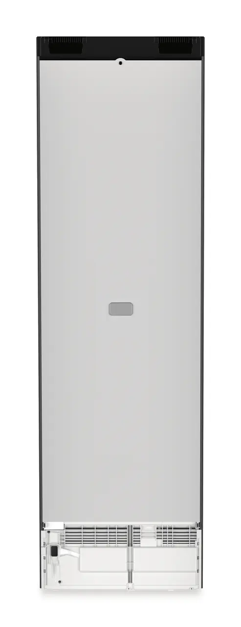 Product image, Perspective: back side, Fridge-freezer with BioFresh and NoFrost, Casing colour: black, Door colour: BlackSteel