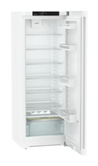 Product image, Perspective: oblique open empty, Freestanding fridge with EasyFresh, Casing colour: white, Door colour: white