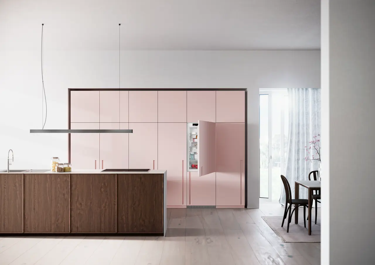 Produkt-Bild, Perspektive: Milieu, Integrierbare Kühl-Gefrierkombination mit EasyFresh und NoFrost