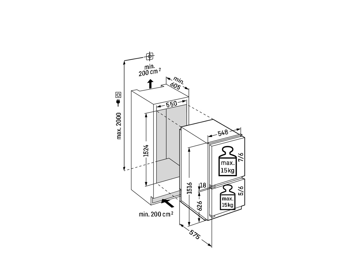 ICc 2866 Premium Combinazione frigo-congelatore - Liebherr