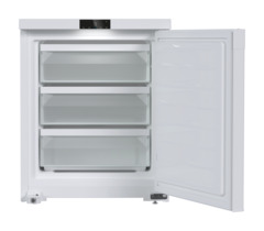 Изображение на продукта, Перспектива: Отпред, отворен, празен, Лабораторен фризер със статично охлаждане, Цвят на корпуса: бял, Цвят на вратата: бял