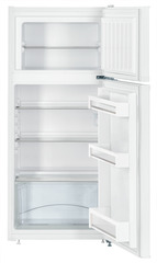 Product image, Perspective: straight open empty, Automatic refrigerator-freezer with SmartFrost, Casing colour: white, Door colour: white