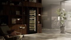 Product image, Perspective: milieu, Multi-temperature wine cabinet, Casing colour: black, Door colour: GlassBlack