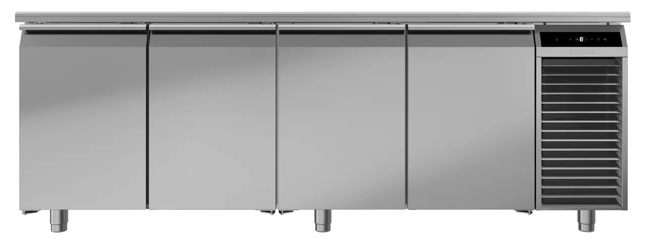 Image de produit, Perspective: Droit fermé, Table de congélation avec réfrigération dynamique, Couleur de l’habillage: acier inox, Couleur de porte: acier inox