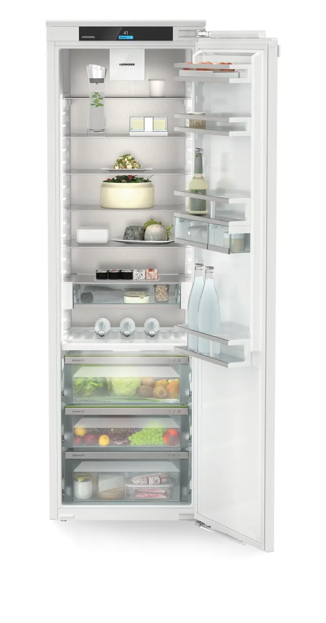 Product image, Perspective: straight open decorated, Refrigerator with BioFresh for integrated use