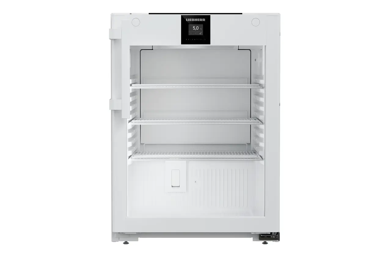 Изображение на продукта, Перспектива: Отпред, затворен, празен, Хладилник за лекарства с конвекционно охлаждане, Цвят на корпуса: бял, Цвят на вратата: бял