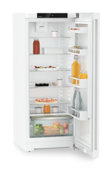 Produkt-Bild, Perspektive: schräg offen dekoriert, Standkühlschrank mit EasyFresh, Gehäusefarbe: Weiß, Türfarbe: Weiß