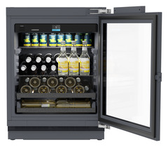 Product image, Perspective: straight open decorated, Outdoor fridge