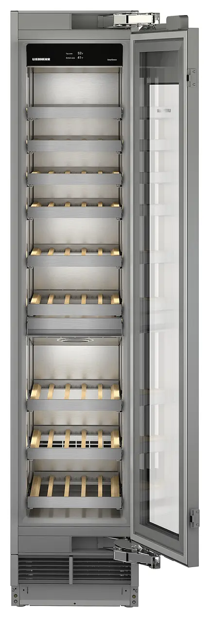 Product image, Perspective: special form, Built-in multi-temperature wine cabinet, Casing colour: grey