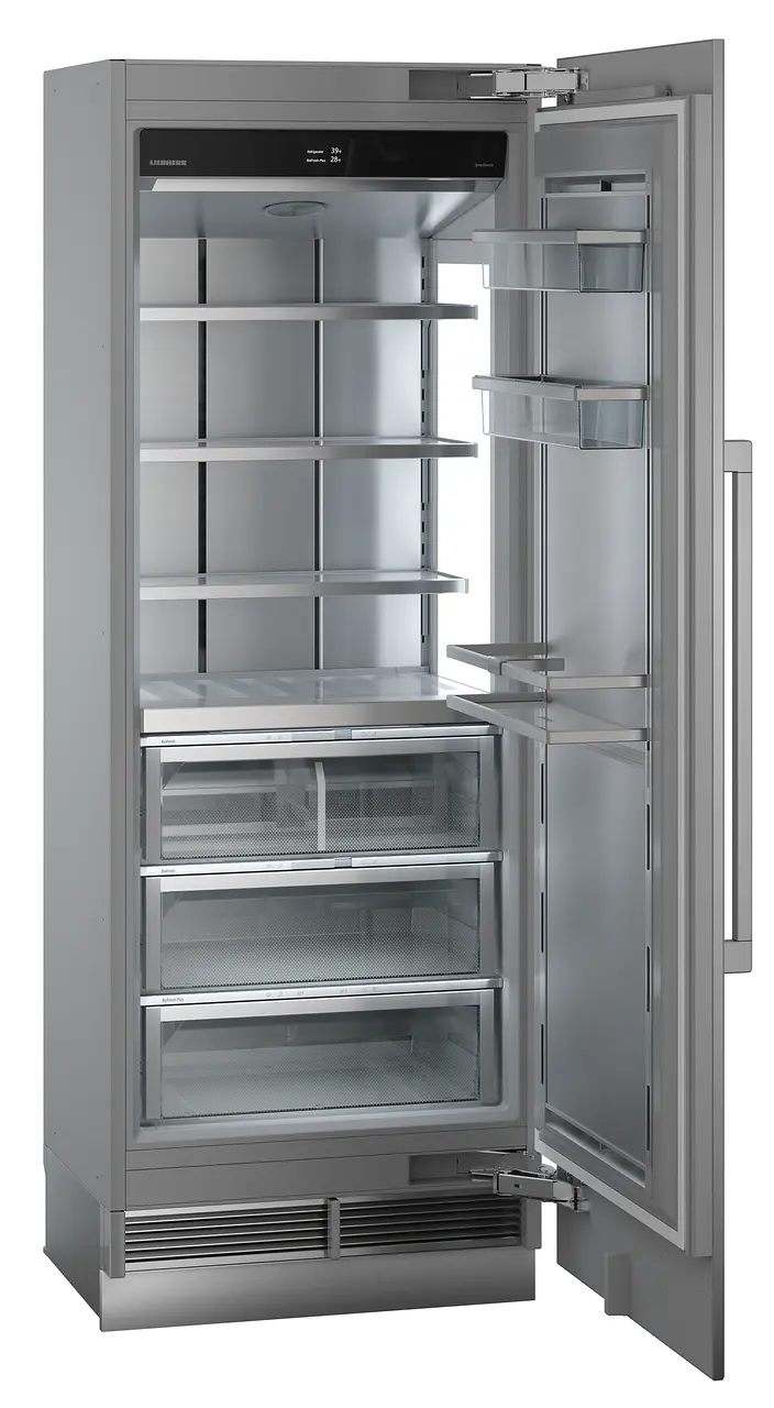 Product image, Perspective: oblique open empty, Refrigerator with BioFresh for integrated use