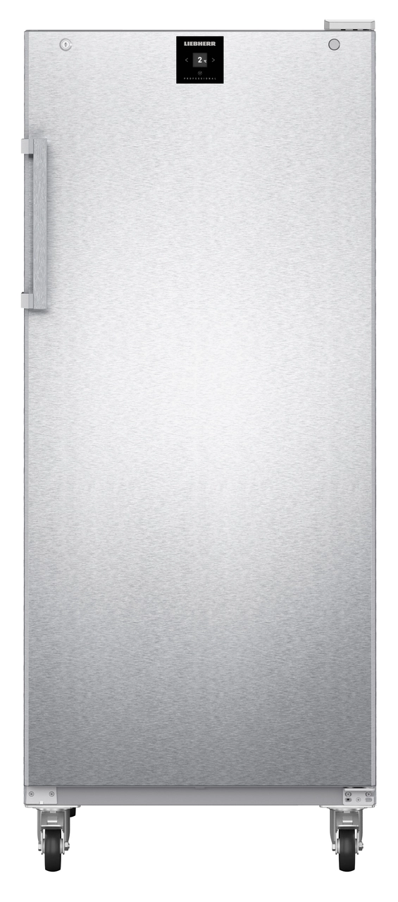 Product image, Perspective: straight closed empty, Forced-air refrigerator, Casing colour: stainless steel, Door colour: stainless steel