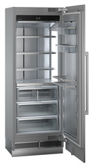 Product image, Perspective: oblique open empty, Refrigerator with BioFresh for integrated use