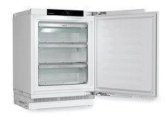 Product image, Perspective: oblique open empty, Freezer suitable for undercounter installation with NoFrost