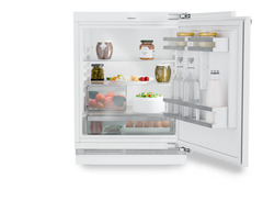 Product image, Perspective: straight open decorated, Refrigerator suitable for undercounter installation