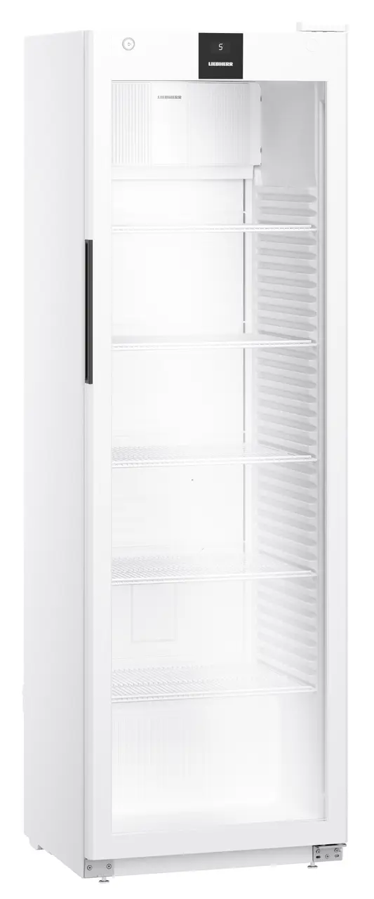 Obraz produktu, Perspektywa: Pod kątem, zamknięte, Chłodziarka z chłodzeniem powietrzem obiegowym, Kolor obudowy: Biała, Kolor drzwi: Biała