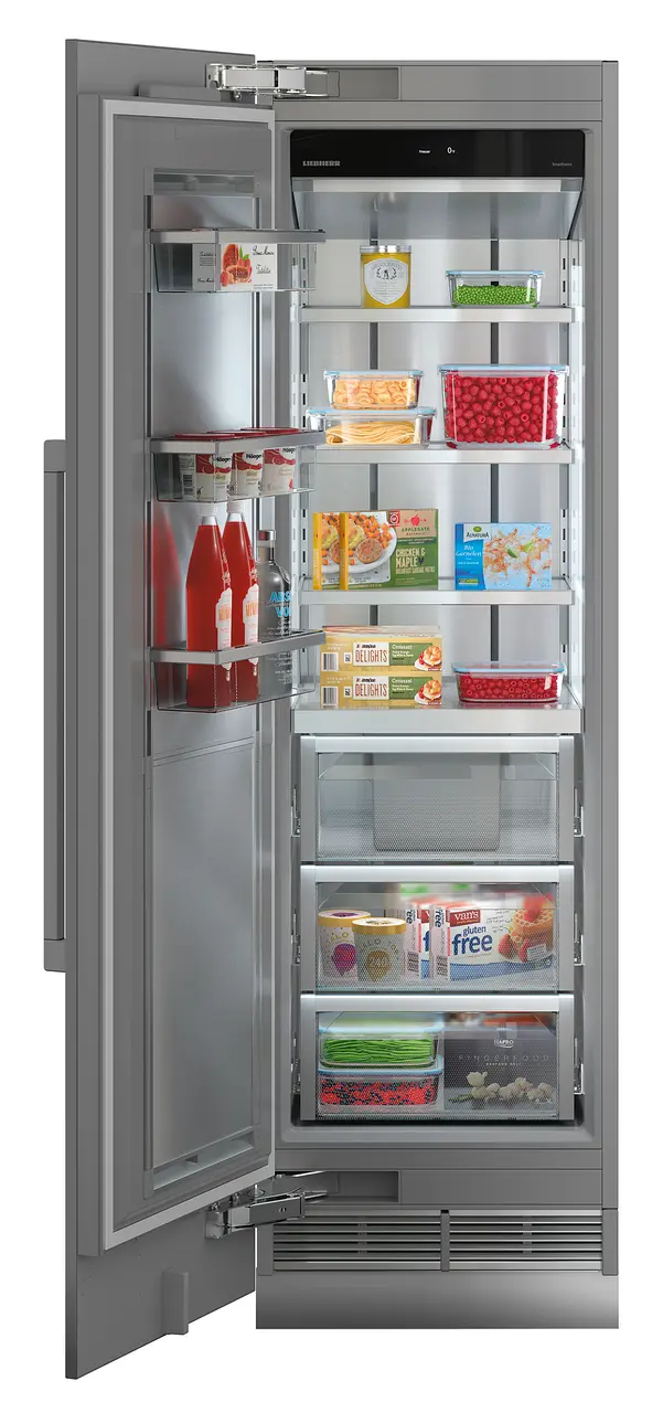 Product image, Perspective: straight open decorated, Freezer for integrated use with NoFrost