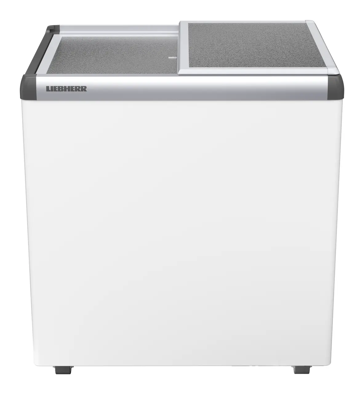 Produkt-Bild, Perspektive: gerade geschlossen, Eiscreme-Gefriertruhe, Gehäusefarbe: Weiß